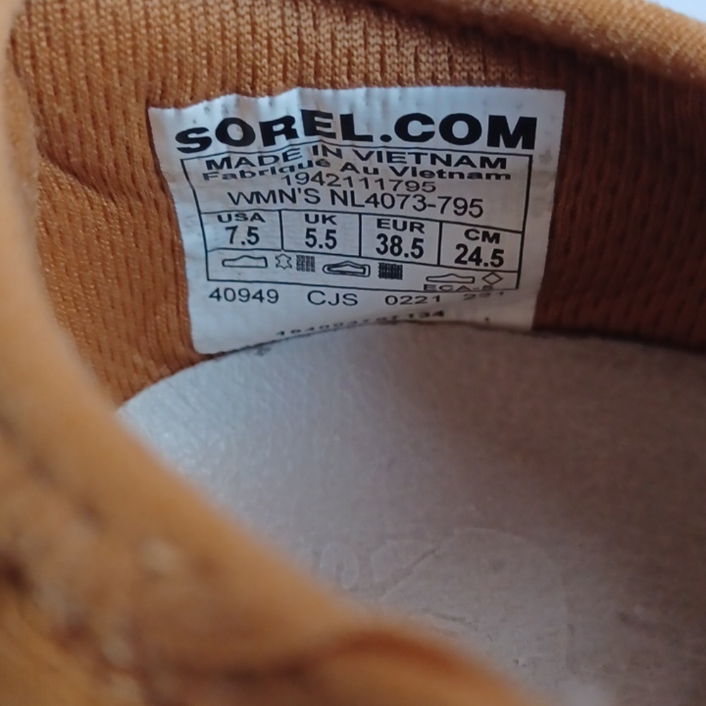 SOREL Kinetic Impact Lace Sneaker Shoes SZ  7.5 Workout Athletic - Picture 16 of 16